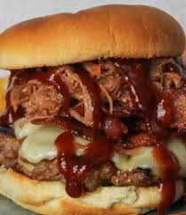 Angus 100% Beef Carolina Pulled Pork Burger (#6)