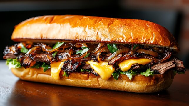 Texas Smoked Brisket Po' Boy