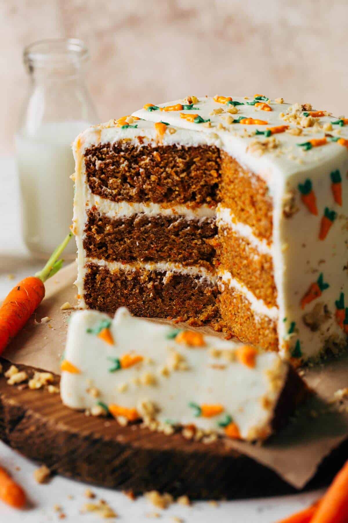 Carrot Cake W/ Cream Cheese Frosting (2 Layer) (Catering Size)