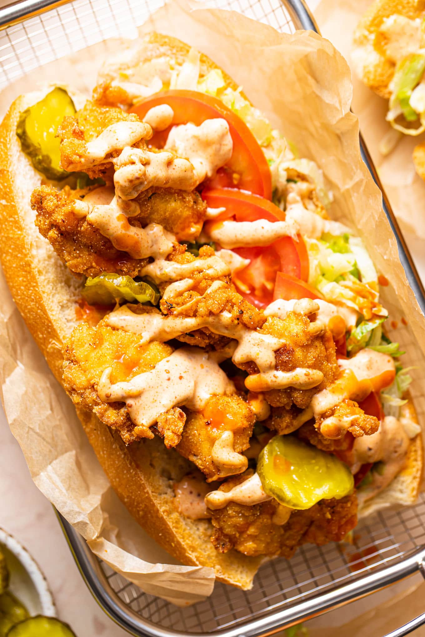 Louisiana Fried Chicken Po' Boy