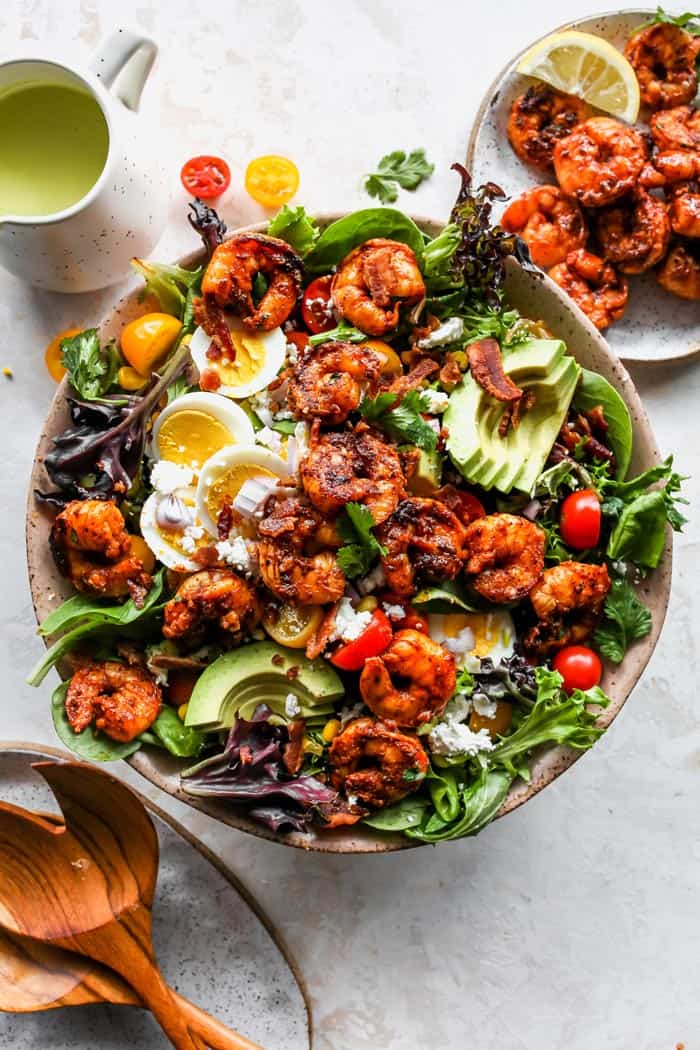 Jerk Shrimp Cobb Salad