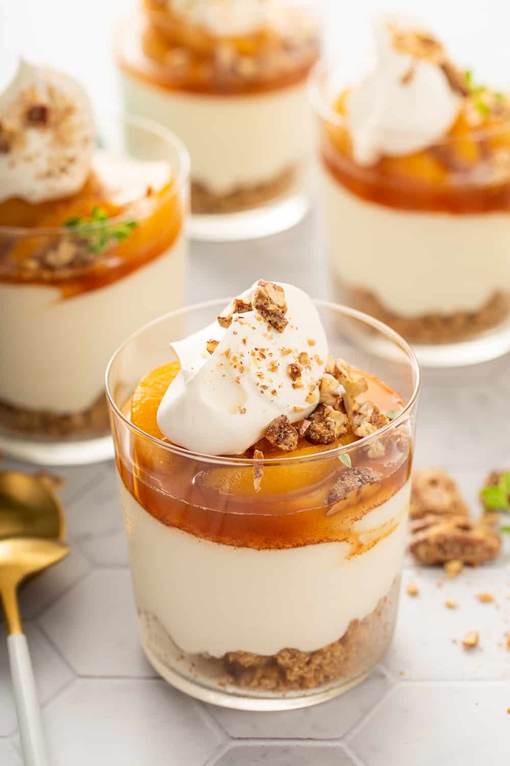 Peach cheesecake Parfait