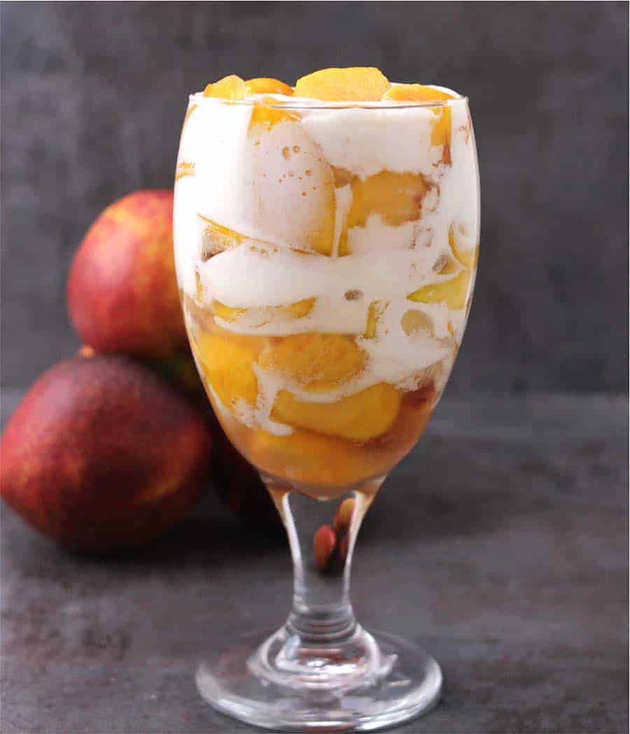 Peach cheesecake Parfait
