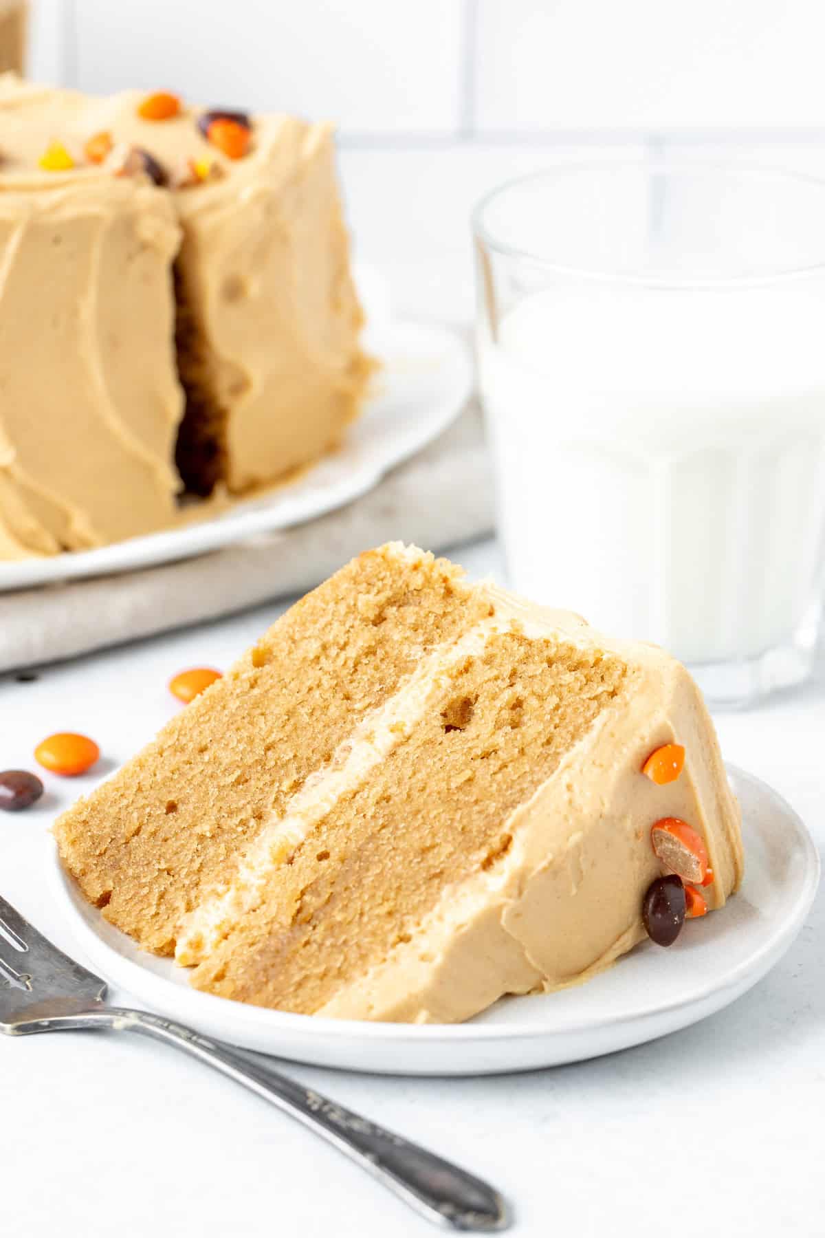 Peanut Butter Cake W/ Peanut Butter Frosting (2 Layer)