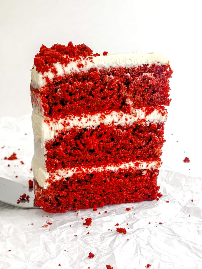 Red Velvet Cake W/ White Creamy Icing