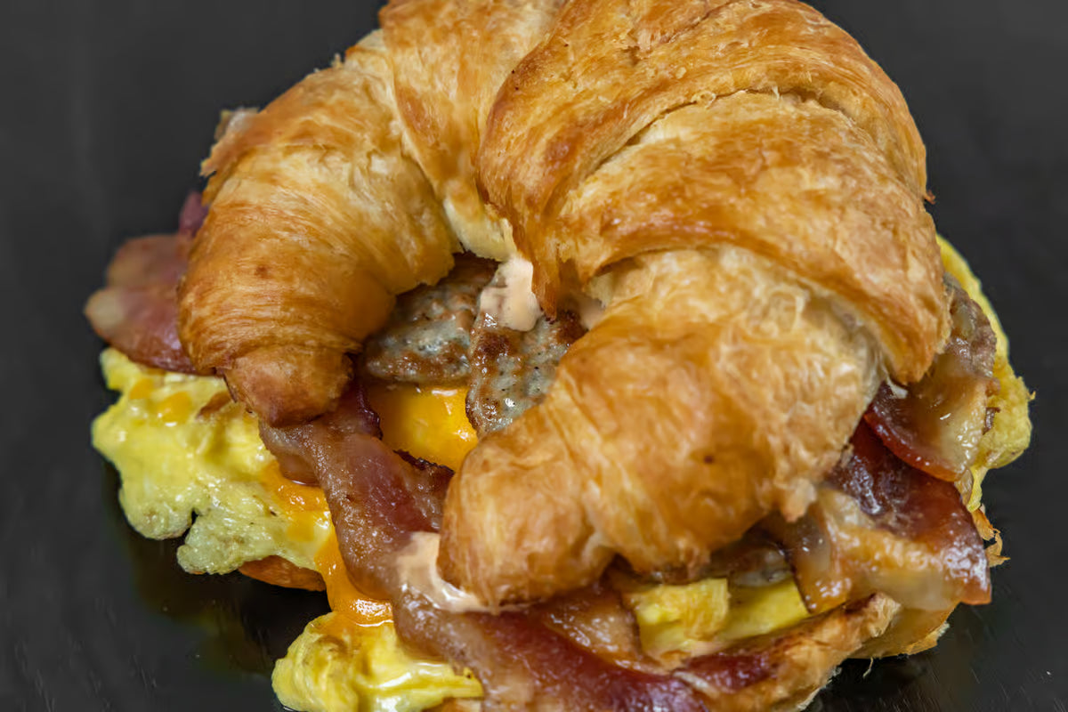 #18 (Sandwich) Sausage Bacon Egg & Cheese Croissant