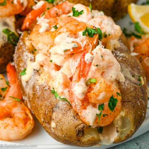 Loaded Seafood Baked Potato