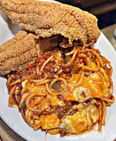 Southern Million Dollar Baked Spaghetti