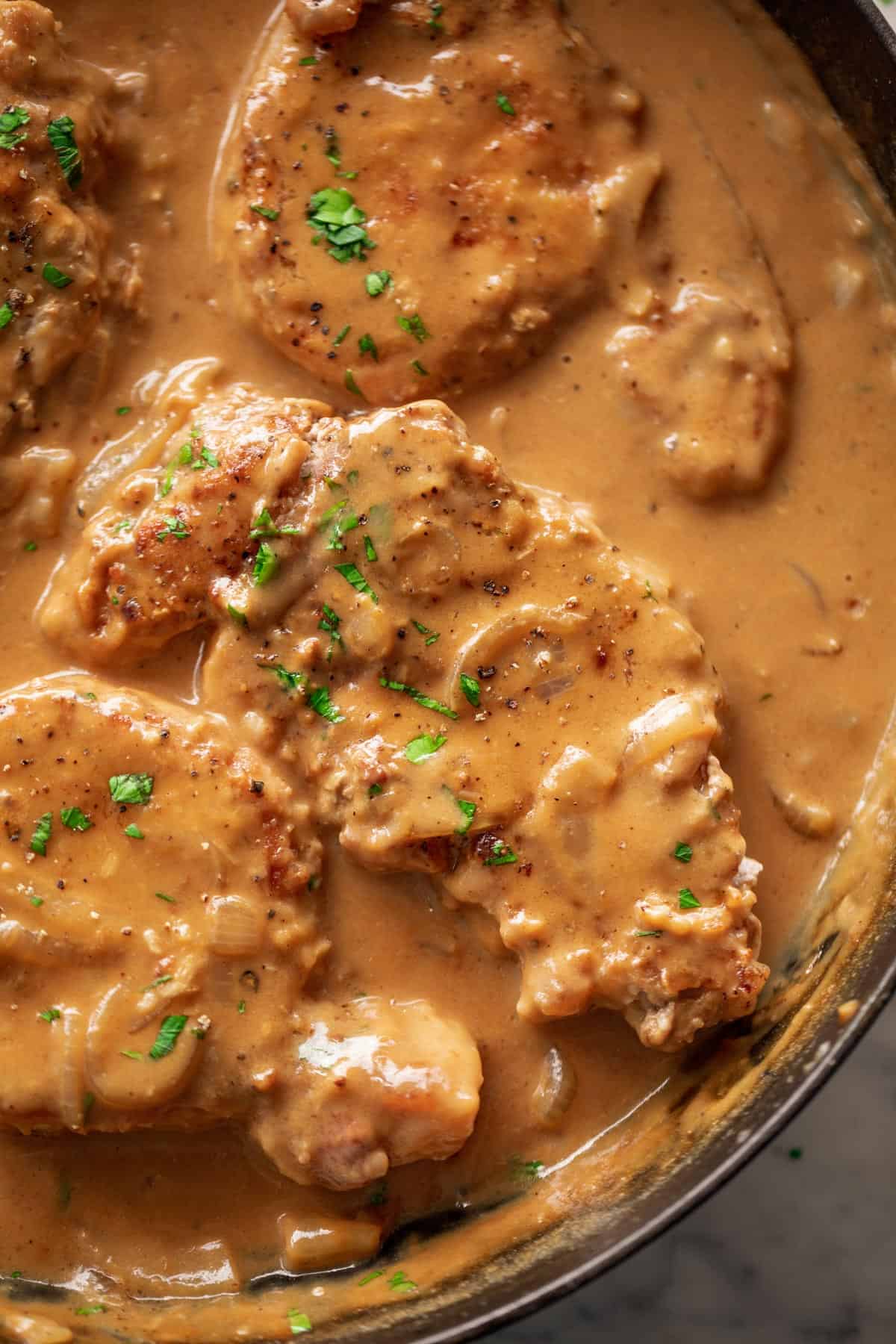 Smothered Pork Rib Steak (Catering Size)