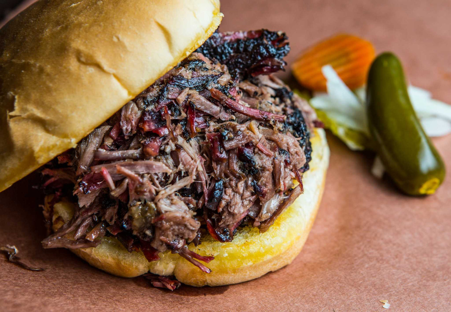Texas Smoked Brisket Sandwich