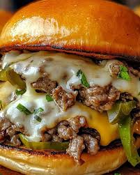 Angus 100% Beef Philly Cheesesteak Burger (#7)