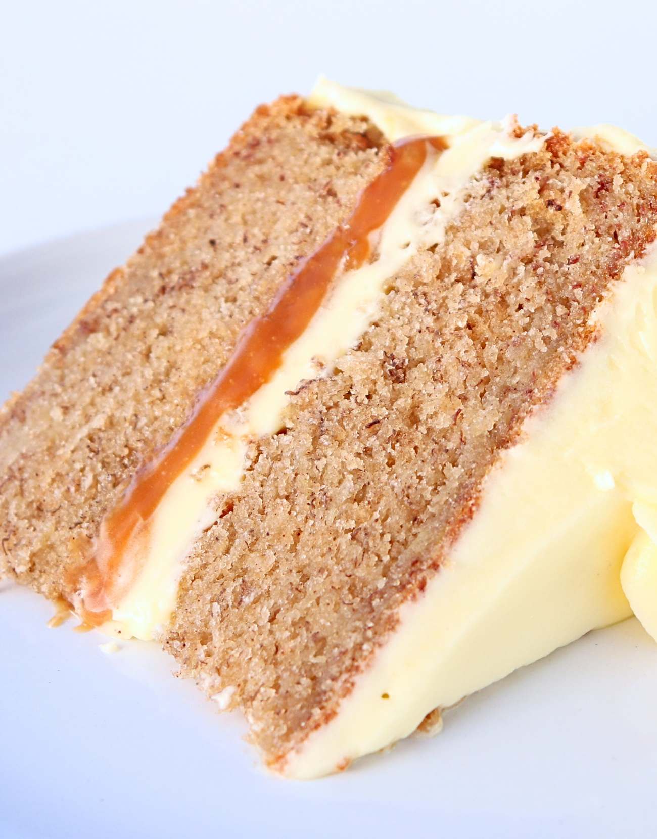 Banana Caramel Cake W/ Cream Cheese Frosting (2 Layer) (Catering Size)