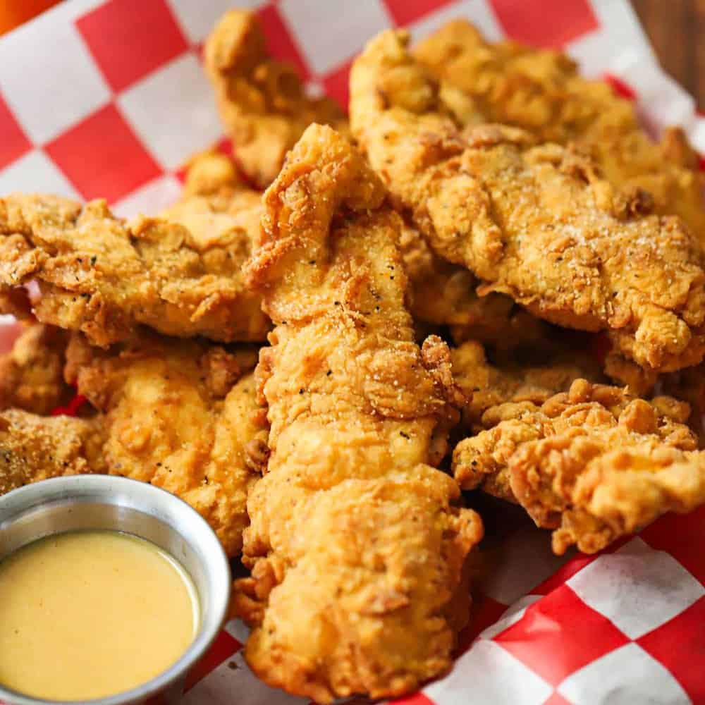 Platter #2 Fried Spare Ribs Chicken Tenders & Shrimp