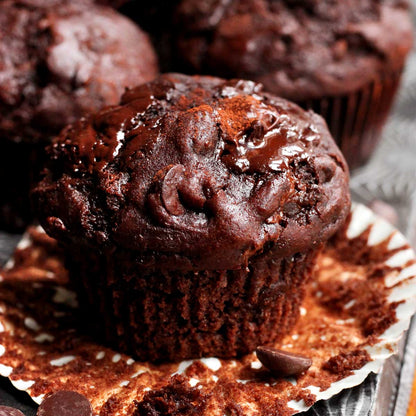 Double Chocolate Banana Muffins