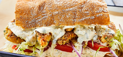 Louisiana Fried Swai Po' Boy