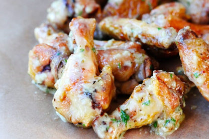Garlic Parmesan Wet Wings (Catering Size)