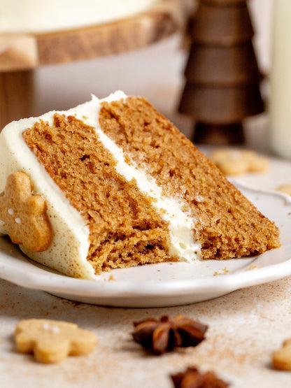 Gingerbread Cake W/ Spiced Cream Cheese Frosting (2 Layer) (Catering Size)