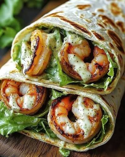 Jamaican Jerk Shrimp Wrap