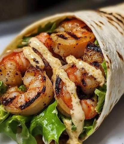 Jamaican Jerk Shrimp Wrap