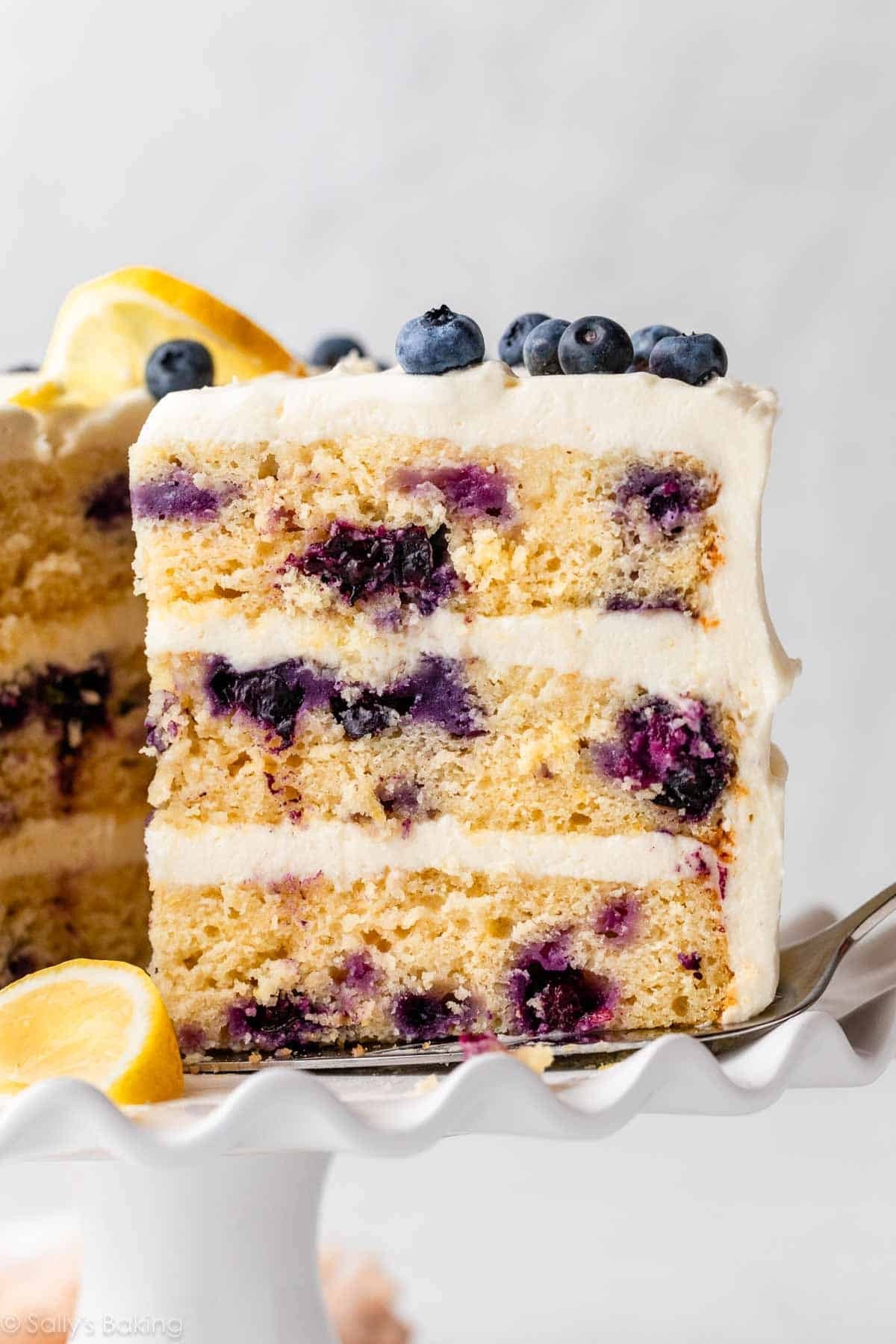 Lemon Blueberry cake W/ Cream Cheese Frosting (2 Layer)