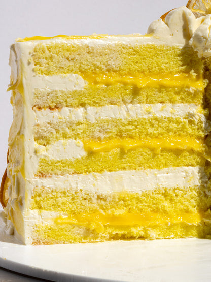 Lemon Velvet Cake W/ Lemon Cream Cheese Frosting (2 Layer) (Catering Size)