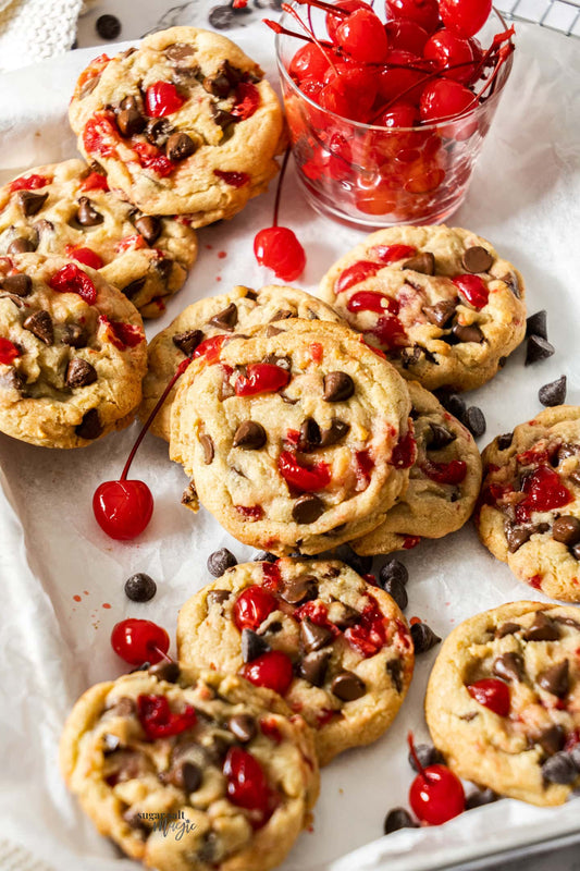 Maraschino Cherry Chocolate Chip Cookies