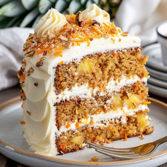Pineapple Carrot Cake W/ Cream Cheese Frosting (2 Layer)