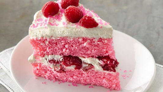Pink Velvet Raspberry Cake W/ Whipped Cream Frosting (2 Layer)