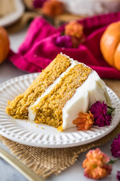 Pumpkin Cake W/ Cinnamon Cream Cheese Frosting (2 Layer) (Catering Size)