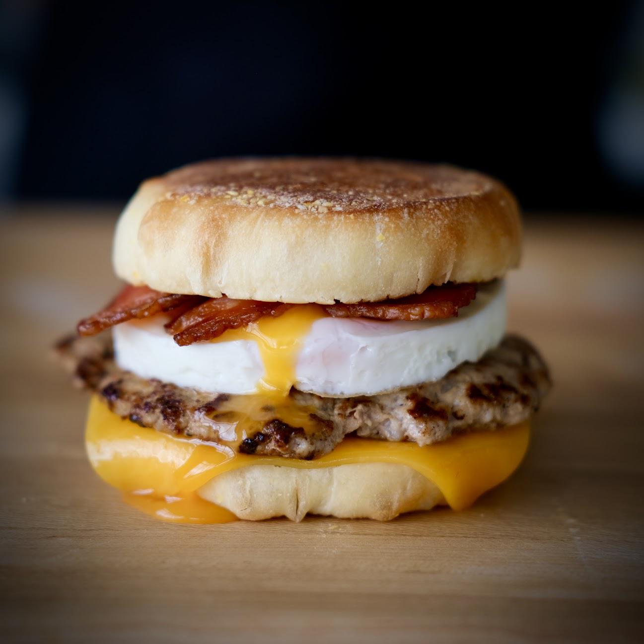 #6 (Sandwich) Sausage Bacon Egg & Cheese Muffin