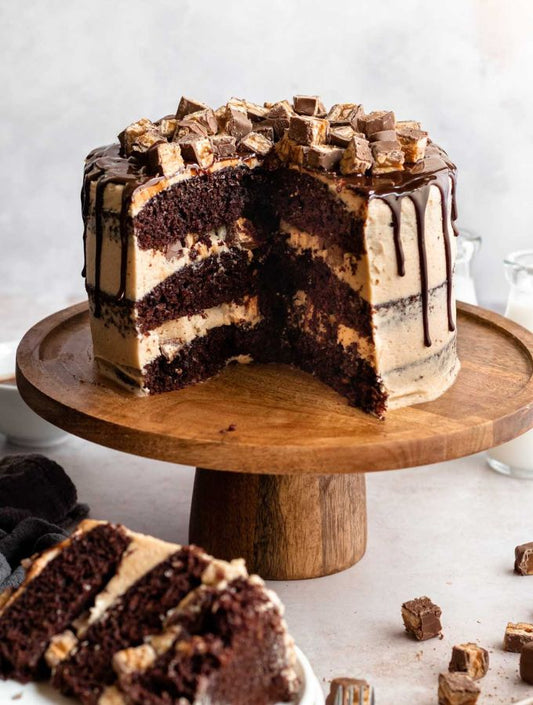 Snicker Cake W/ Caramel Buttercream Frosting (2 Layer) (Catering Size)