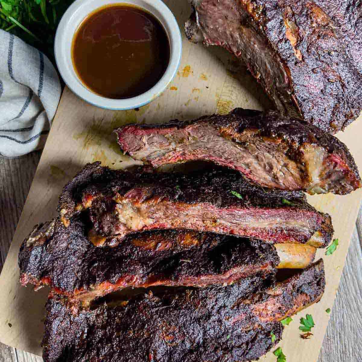 Texas Smoked Superior Angus Beef ("Meaty") Back Ribs (Catering Size)