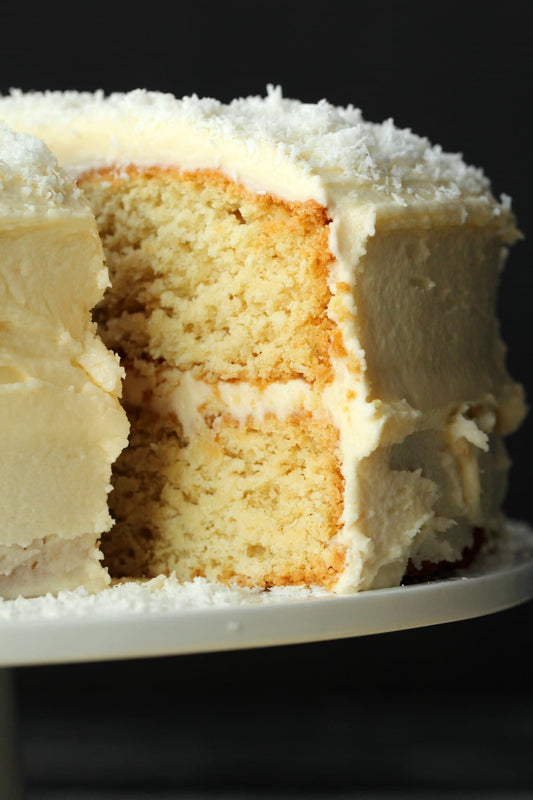 Coconut Cake W/ Coconut Cream Frosting (2 Layer) (Catering Size)