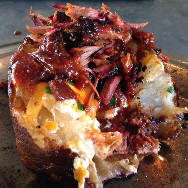 Loaded Texas Brisket Baked Potato