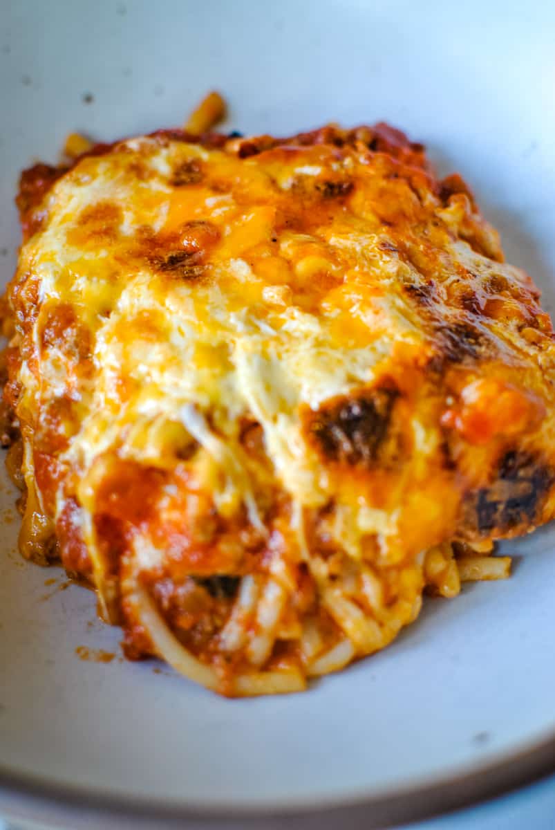 Southern Million Dollar Baked Spaghetti