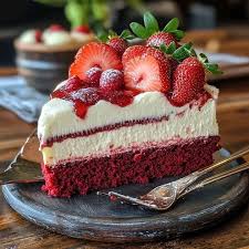 Strawberry Red Velvet Cheesecake