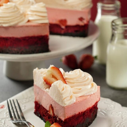 Strawberry Red Velvet Cheesecake (Catering Size)