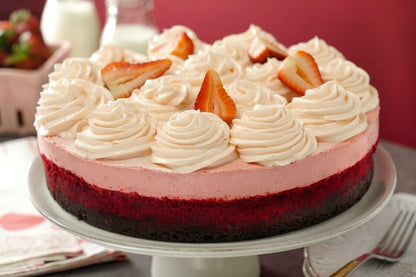 Strawberry Red Velvet Cheesecake (Catering Size)